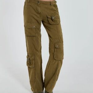 Jaded London Devon Linen Cargo Trousers